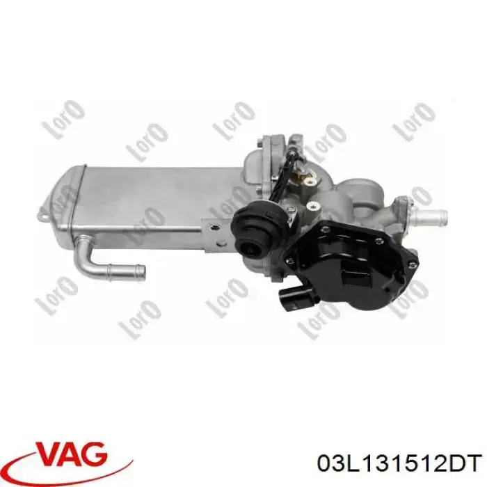 Compre 03L131512DT VAG Radiador do sistema EGR de recirculação dos gases de escape