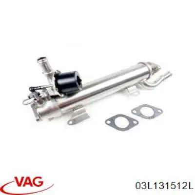 Radiador do sistema EGR de recirculação dos gases de escape VAG 03L131512L preço, a partir de 65,18 USD
