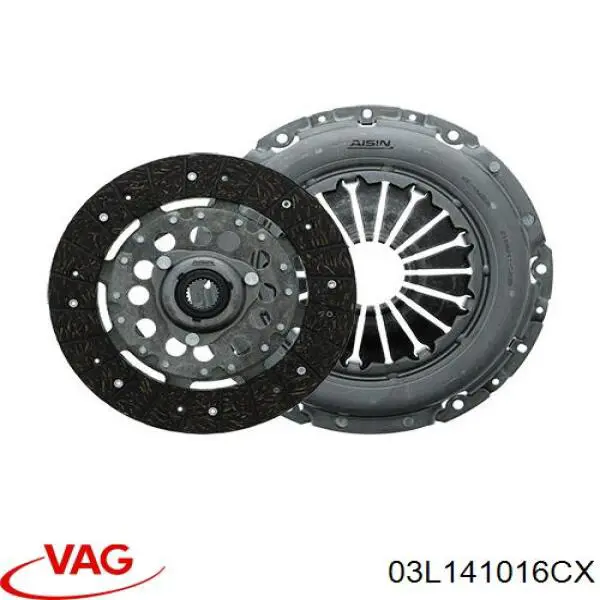 03L141016CX VAG Kit de embraiagem (3 peças)