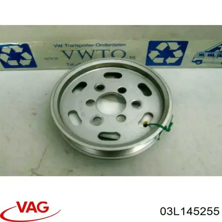 Compre 03L145255 VAG Polia de bomba da Direção hidrâulica assistida