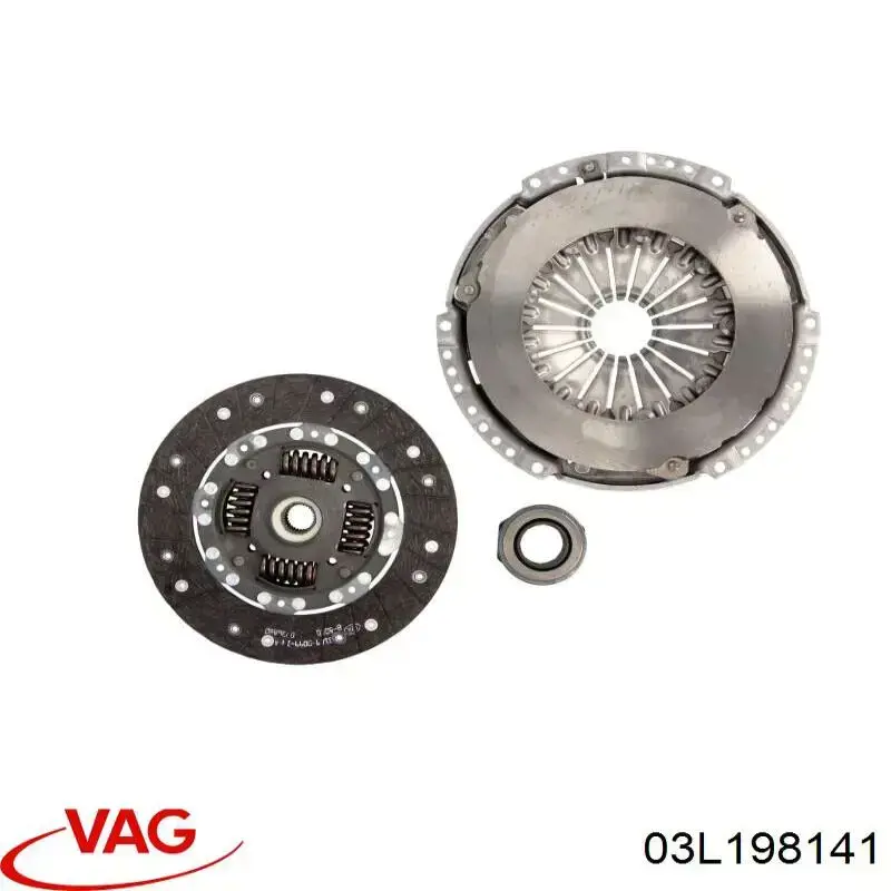 Kit de embraiagem (3 peças) VAG 03L198141 preço, a partir de 251,43 USD