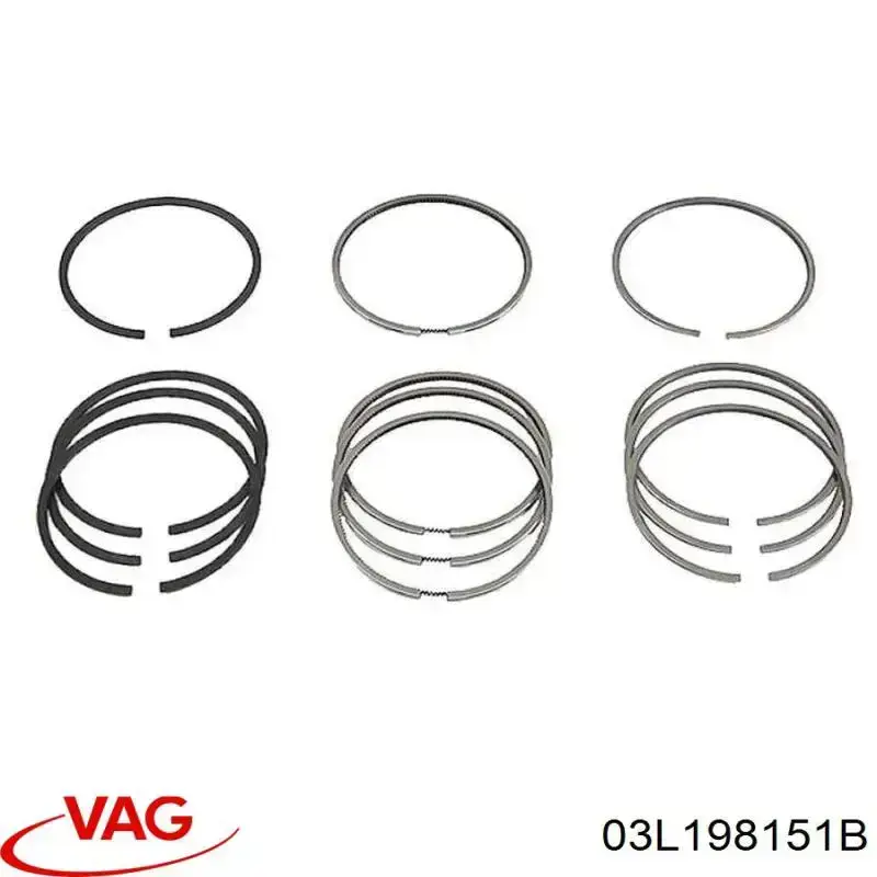 800111210000 Kolbenschmidt Anéis do pistão para 1 cilindro, STD.