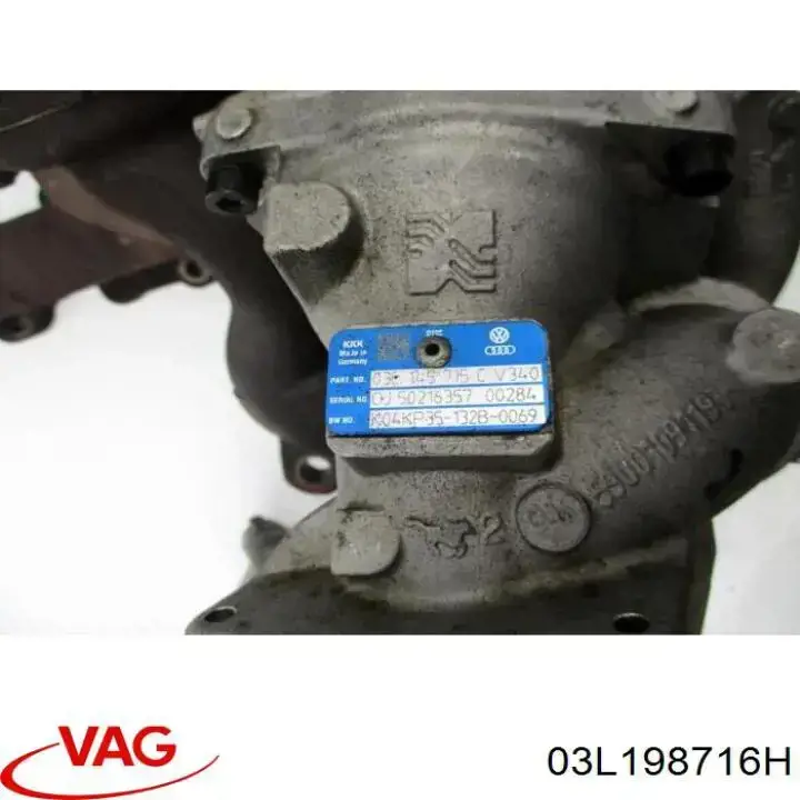 Compre 03L198716T VAG Válvula (atuador) de controlo de turbina