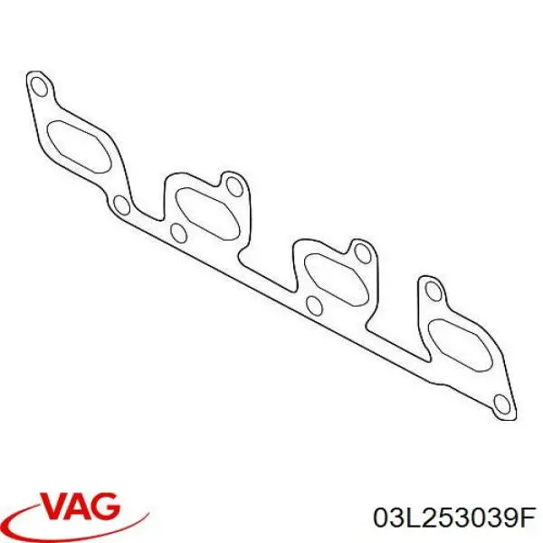 Compre 3L253039F VAG Vedante de tubo coletor de escape