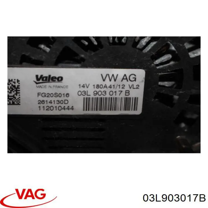 Gerador VAG 03L903017B preço, a partir de 310,40 USD