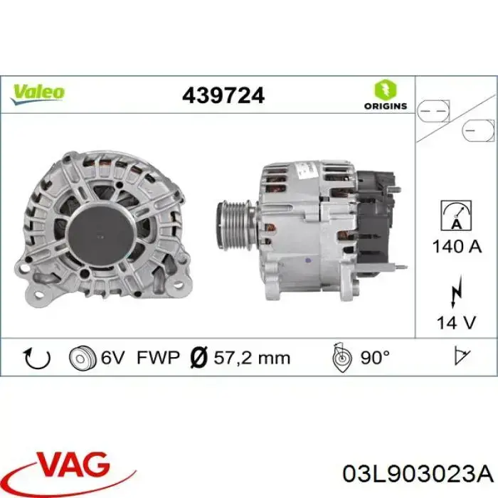 03L903023A VAG Gerador