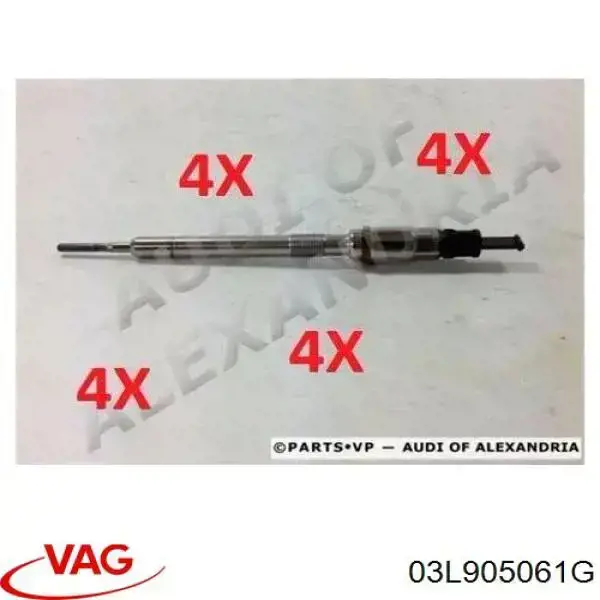 03L905061G VAG Vela de incandescência