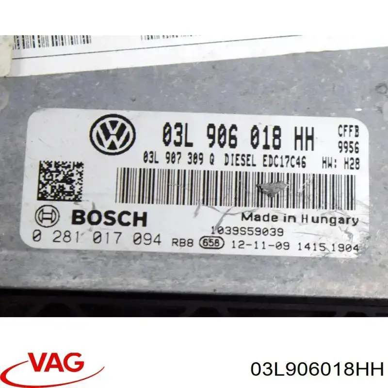 03L906018HH VAG Módulo de direção (Centralina eletrônica) de motor