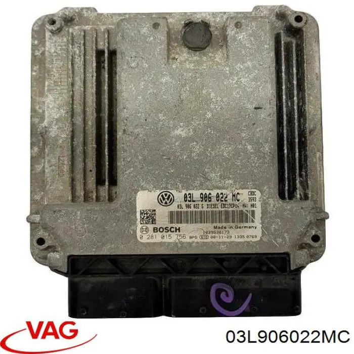 03L906022MC VAG Módulo de direção (Centralina eletrônica) de motor