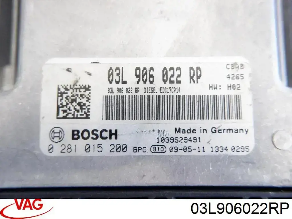 Módulo de direção (Centralina eletrônica) de motor VAG 03L906022RP preço, a partir de 363,46 USD