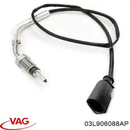 03L906088AP VAG Sensor de temperatura dos gases de escape (GE), antes de turbina