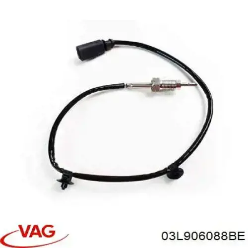 03L906088BE VAG Sensor de temperatura dos gases de escape (GE), antes de turbina