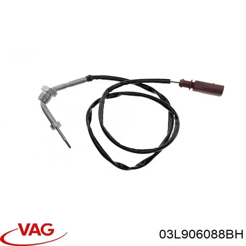 Sensor de temperatura dos gases de escape (GE), antes de filtro de partículas diesel VAG 03L906088BH preço, a partir de 64,70 USD