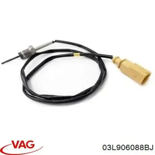 03L906088BJ VAG Sensor de temperatura dos gases de escape (GE), depois de filtro de partículas diesel