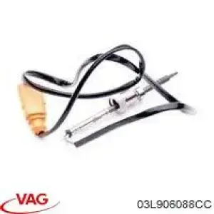 03L906088CC VAG Sensor de temperatura dos gases de escape (GE), depois de filtro de partículas diesel