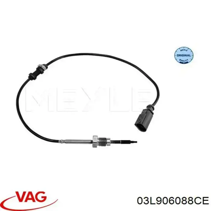 Compre 03L906088CE VAG Sensor de temperatura dos gases de escape (GE), depois de filtro de partículas diesel