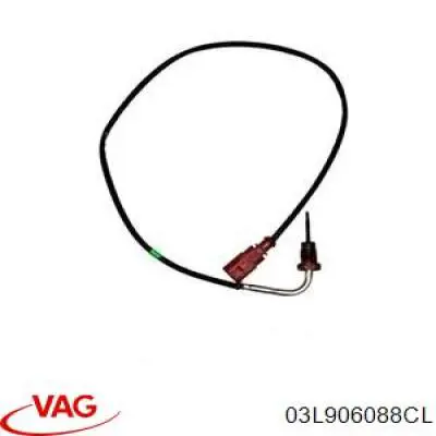 Sensor de temperatura dos gases de escape (GE), antes de filtro de partículas diesel VAG 03L906088CL preço, a partir de 70,05 USD