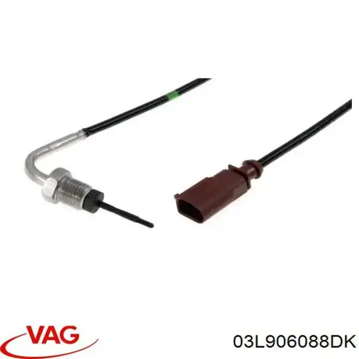 Compre 03L906088DK VAG Sensor de temperatura dos gases de escape (GE), antes de filtro de partículas diesel