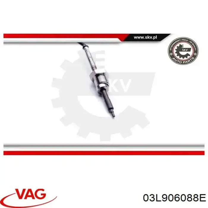Sensor de temperatura dos gases de escape (GE), depois de filtro de partículas diesel VAG 03L906088E preço, a partir de 80,02 USD