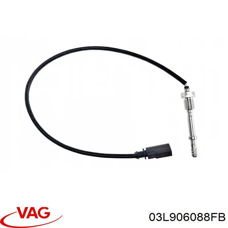 Compre 03L906088FB VAG Sensor de temperatura dos gases de escape (GE), antes de turbina