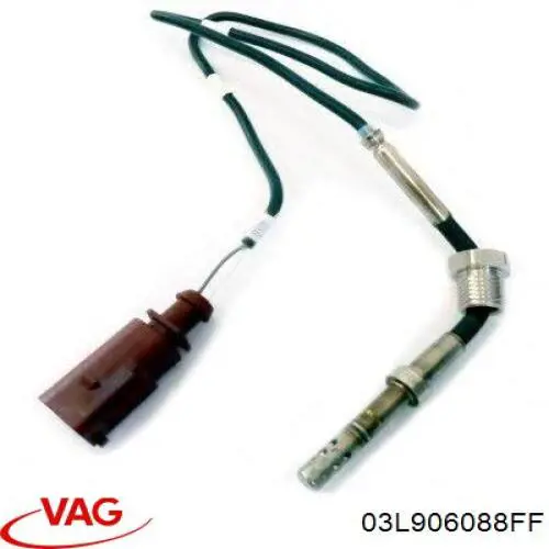 Sensor de temperatura dos gases de escape (GE), antes de filtro de partículas diesel VAG 03L906088FF preço, a partir de 93,54 USD