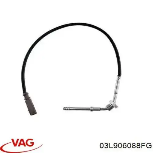 Sensor de temperatura dos gases de escape (GE), antes de filtro de partículas diesel VAG 03L906088FG preço, a partir de 61,29 USD