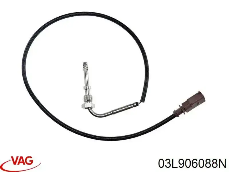 03L906088N VAG Sensor de temperatura dos gases de escape (GE), antes de filtro de partículas diesel