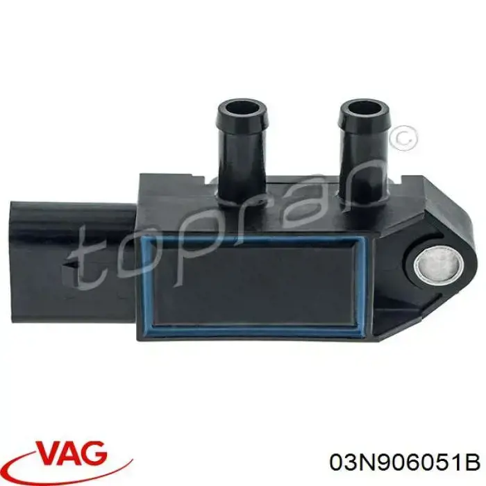 03N906051B VAG Sensor de pressão dos gases de escape