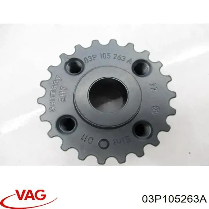 Engrenagem de cadeia da roda dentada de acionamento de cambota de motor VAG 03P105263A preço, a partir de 16,95 USD