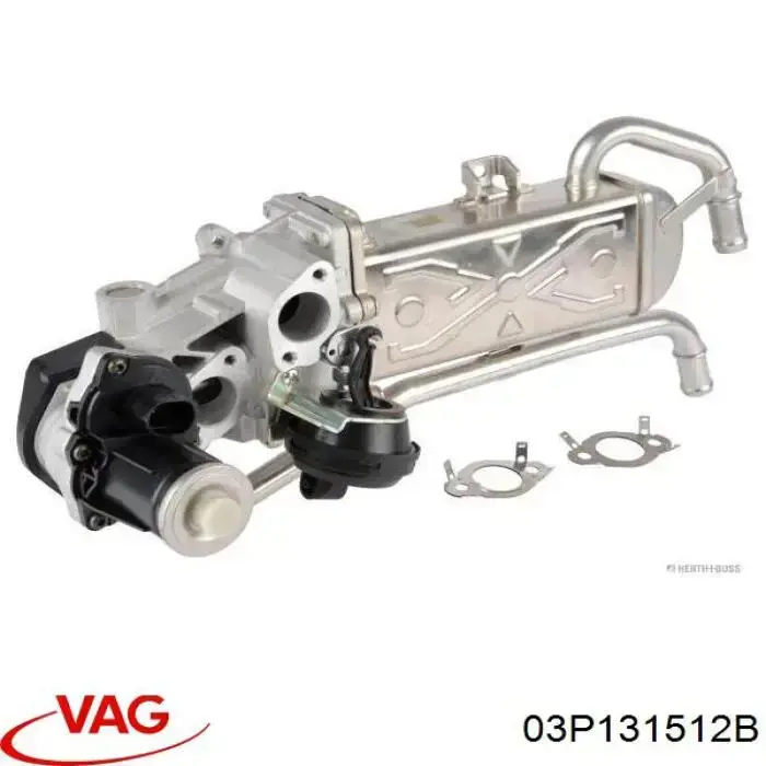 Compre 03P131512B VAG Radiador do sistema EGR de recirculação dos gases de escape