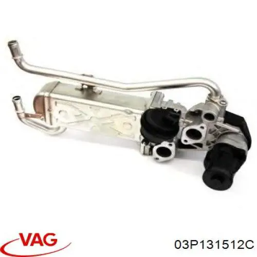 Compre 03P131512C VAG Radiador do sistema EGR de recirculação dos gases de escape