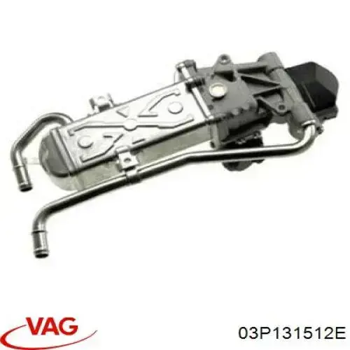Compre 03P131512E VAG Radiador do sistema EGR de recirculação dos gases de escape