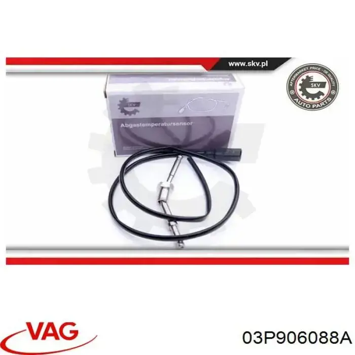 Sensor de temperatura dos gases de escape (GE), antes de turbina VAG 03P906088A preço, a partir de 68,10 USD