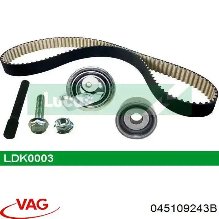 Compre 045109243B VAG Rolo de reguladora de tensão da correia do mecanismo de distribuição de gás