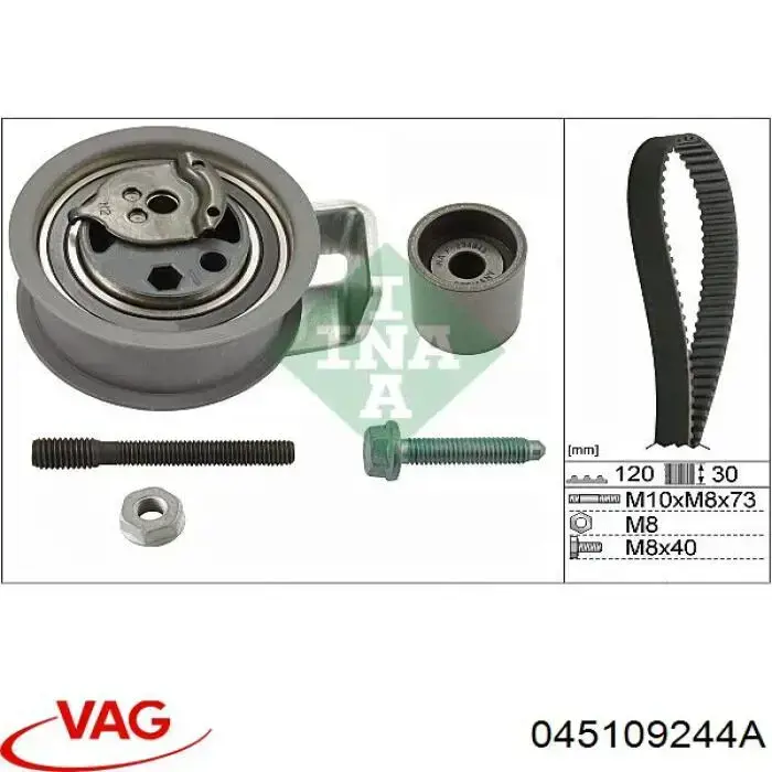 Compre 045109244A VAG Rolo parasita da correia do mecanismo de distribuição de gás