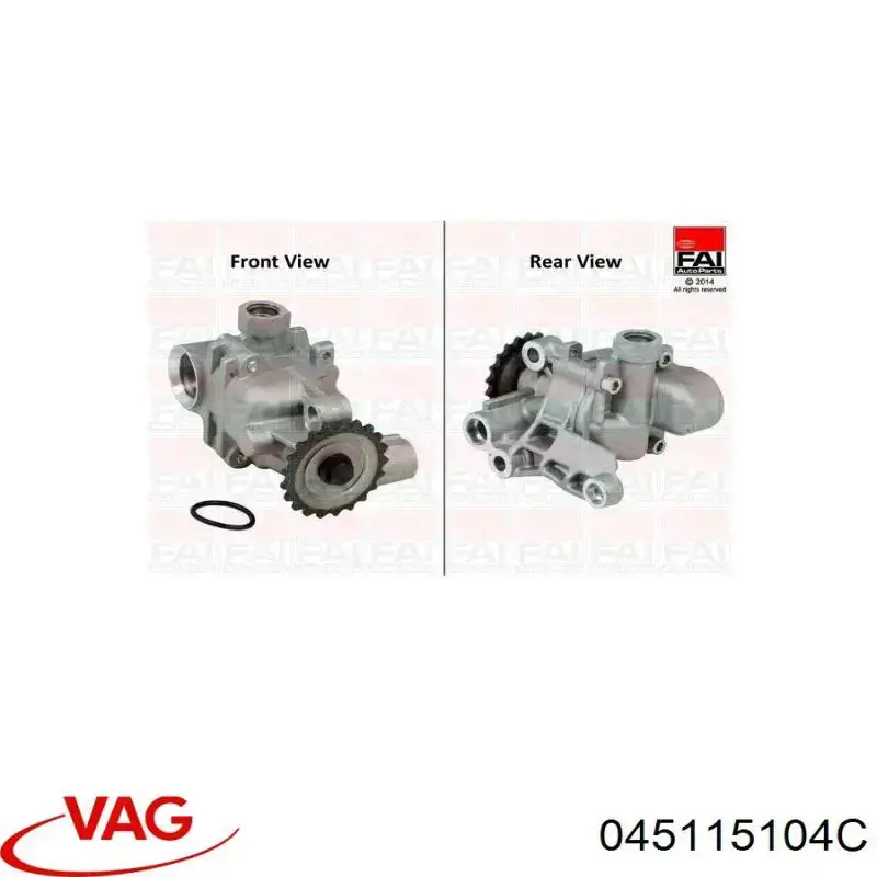 Bomba de óleo VAG 045115104C preço, a partir de 105,44 USD