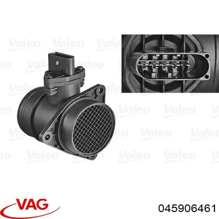 Compre 045906461 VAG Sensor de fluxo (consumo) de ar, medidor de consumo M.A.F. - (Mass Airflow)