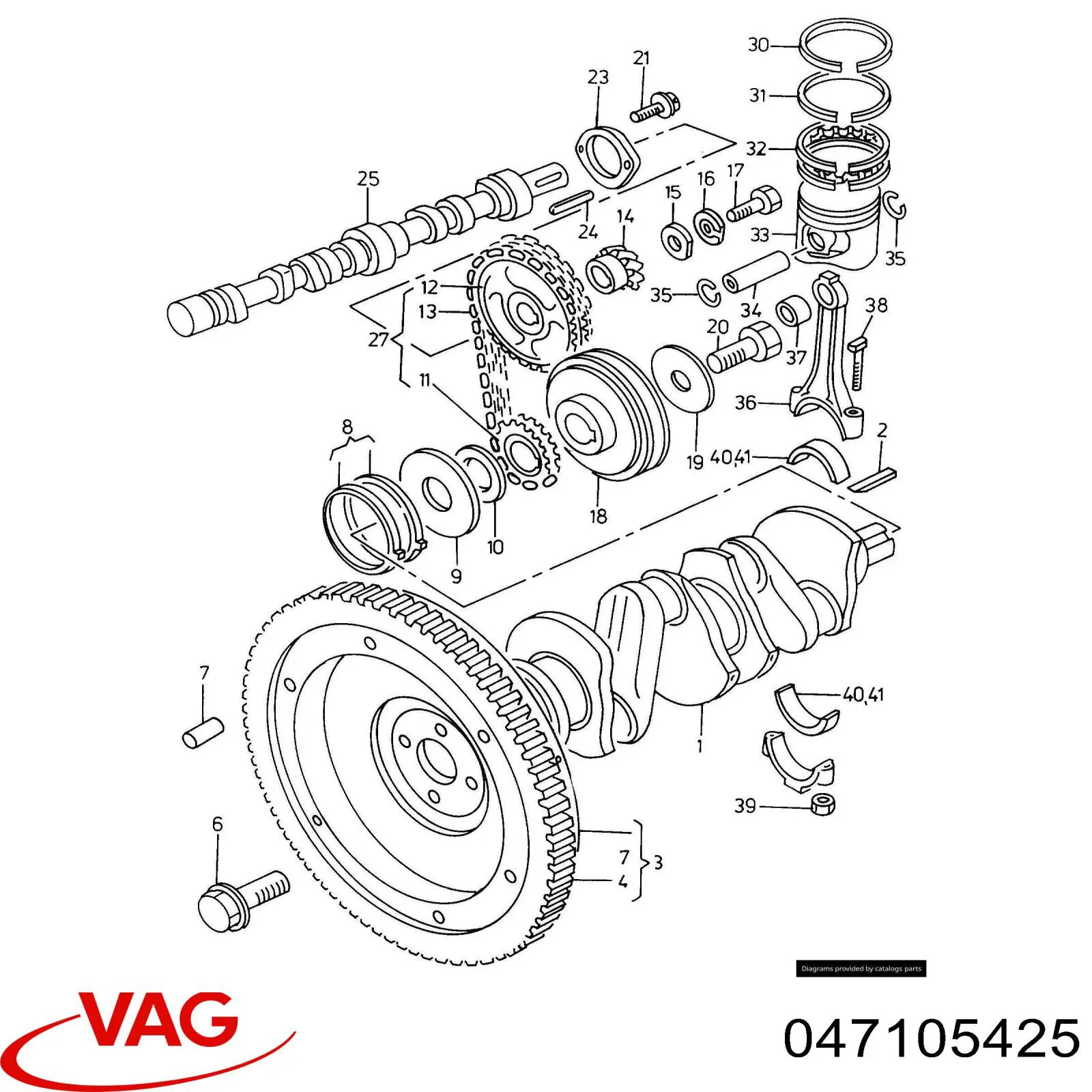 Parafuso de biela VAG 047105425 preço, a partir de 8,75 USD