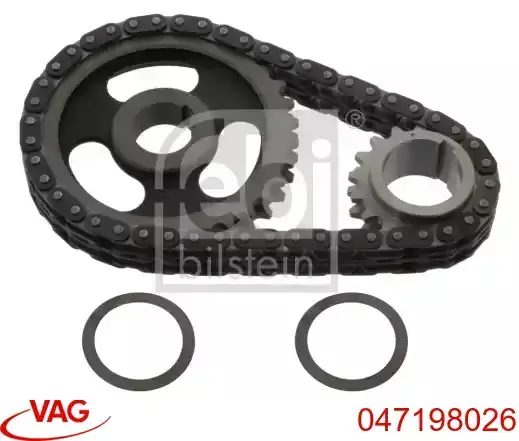 Compre 047198026 VAG Cadeia do mecanismo de distribuição de gás, kit