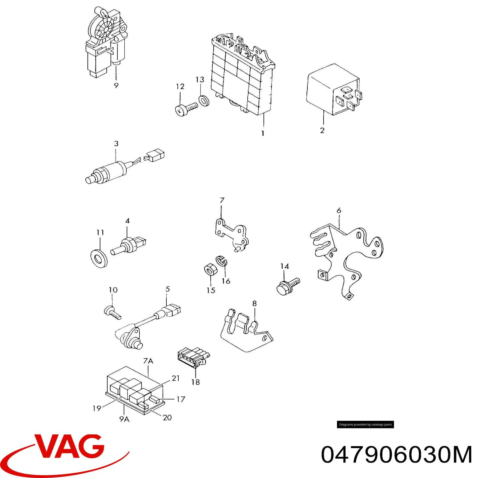 Módulo de direção (Centralina eletrônica) de motor VAG 047906030M preço, a partir de 74,43 USD