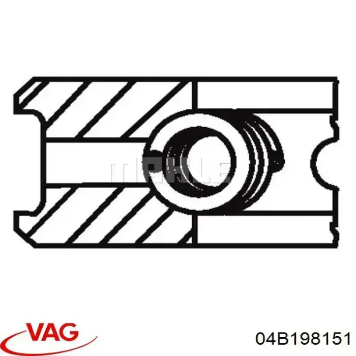 Anéis do pistão para 1 cilindro, STD. VAG 04B198151 preço, a partir de 29,22 USD