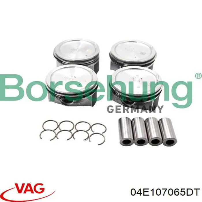 Pistão com passador sem anéis, STD VAG 04E107065DT preço, a partir de 71,51 USD