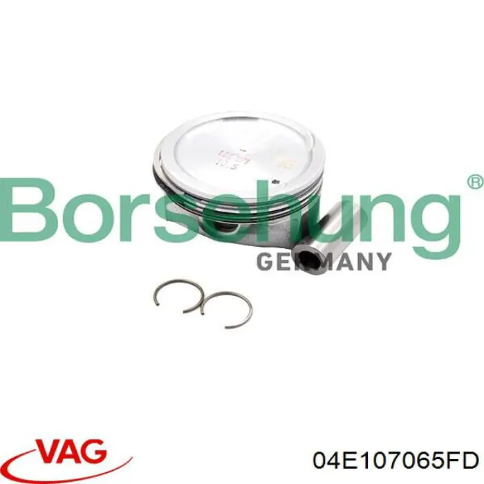 04E107065FD VAG Pistão com passador sem anéis, STD