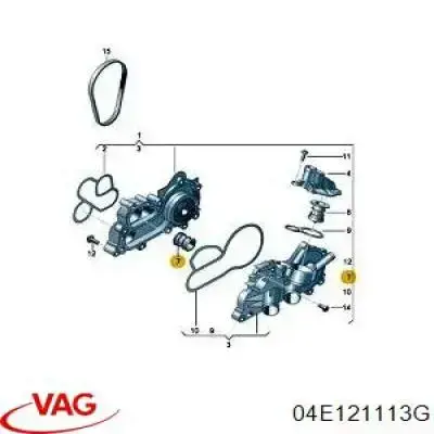 Termostato VAG 04E121113G preço, a partir de 10,47 USD
