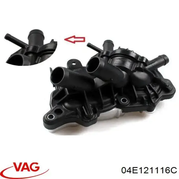 Compre 04E121117Q VAG Caixa do termostato