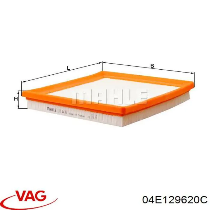 Filtro de ar VAG 04E129620C preço, a partir de 6,10 USD