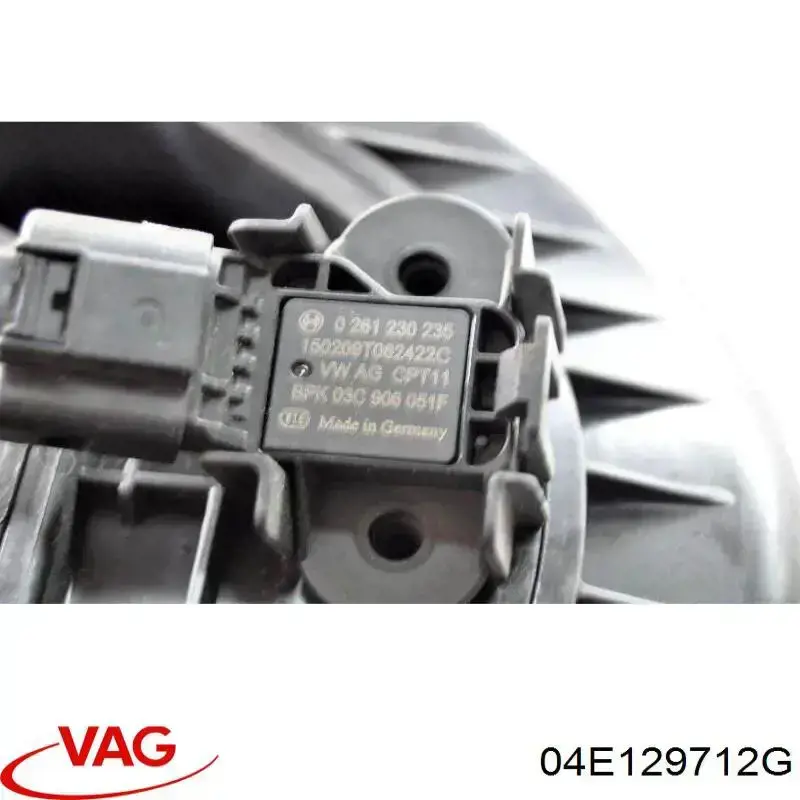 04E129712G VAG Tubo coletor de admissão