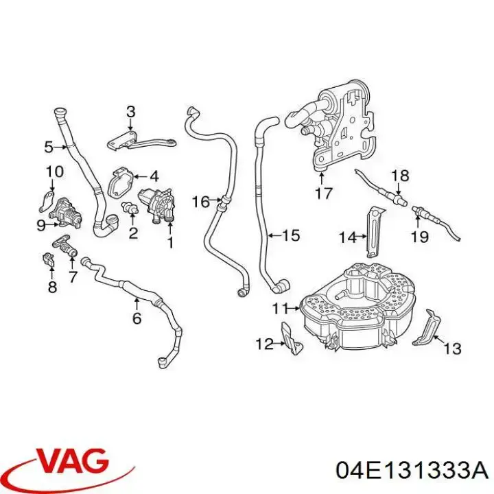 Bomba de ar VAG 04E131333A preço, a partir de 553,38 USD