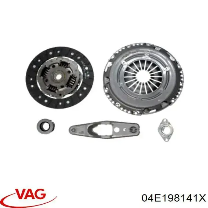 04E198141X VAG Kit de embraiagem (3 peças)