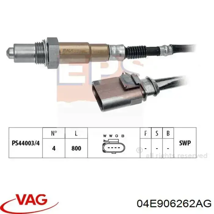 Compre 04E906262AG VAG Sonda lambda, sensor de oxigênio até o catalisador